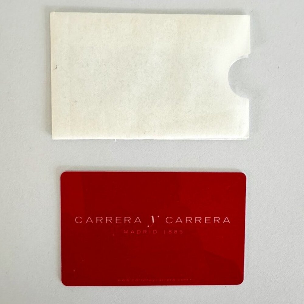 New CARRERA Y CARRERA  Certificate of Authenticity Card & Envelope -BLANK